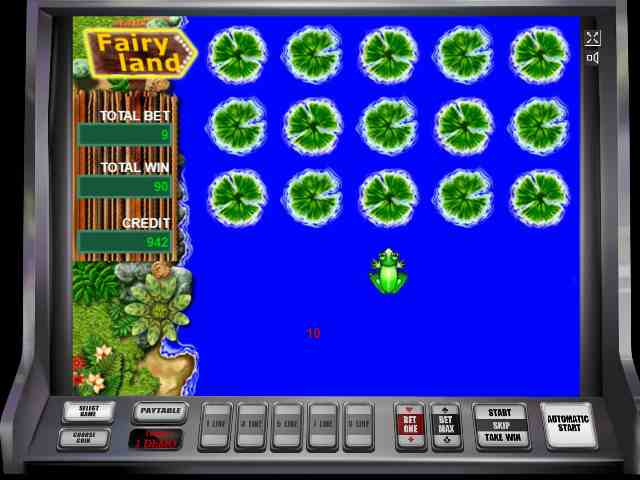 Тематическая игра в слоте Лягушки Бонусная игра в слоте Fairy Land