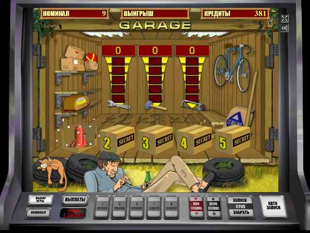 Тематическая игра в аппарате Гараж Бонусная игра в слоте Garage