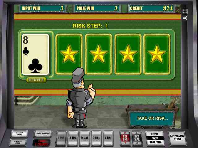 Рискованный раунд в слоте Резидент Риск-игра в аппарате Resident